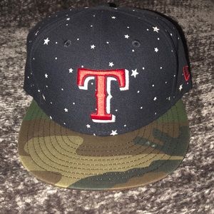 Texas Rangers hat new era size 7 3/8
